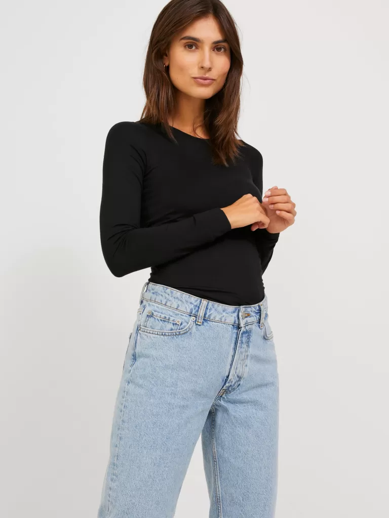 JACK & JONES Topy^JXHARMONY T-shirt Czarny