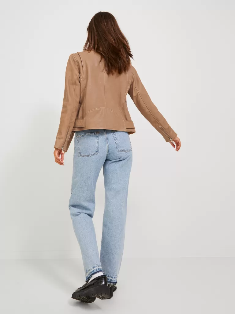 JACK & JONES Kurtki I Płaszcze^JXHOLLY Skórzana kurtka Beżowy