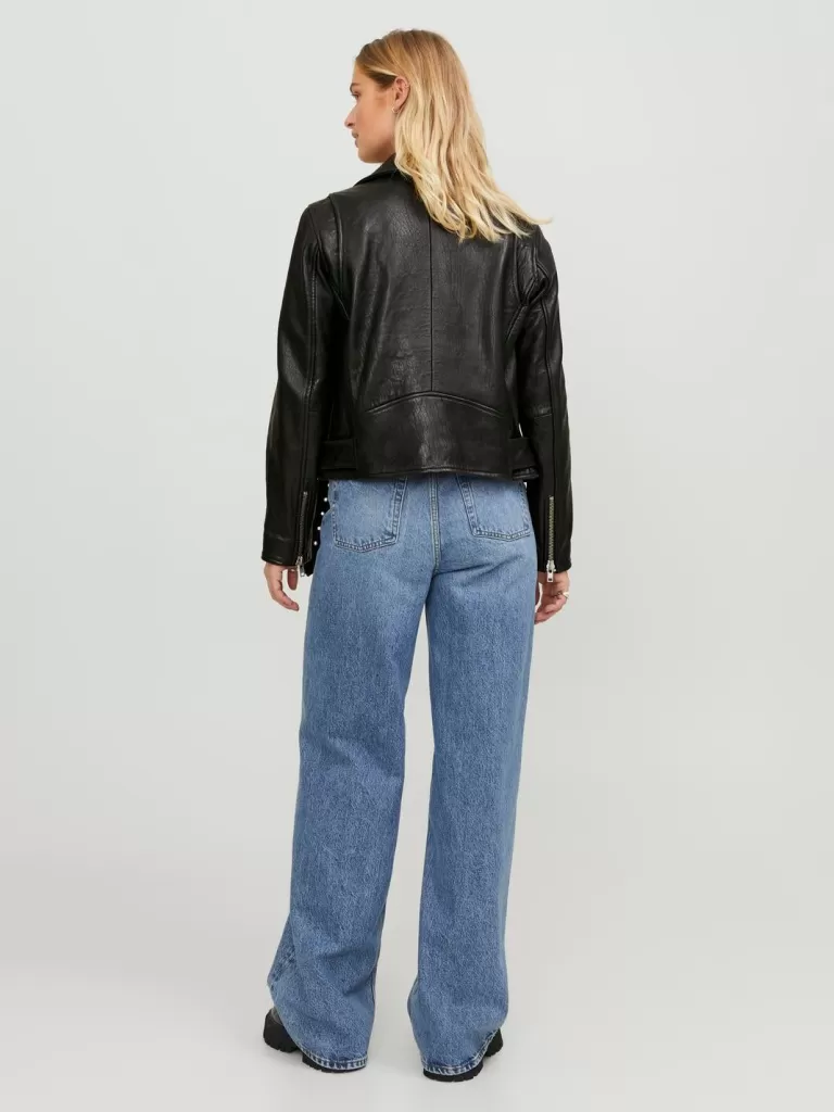 JACK & JONES Kurtki I Płaszcze^JXHOLLY Skórzana kurtka Czarny