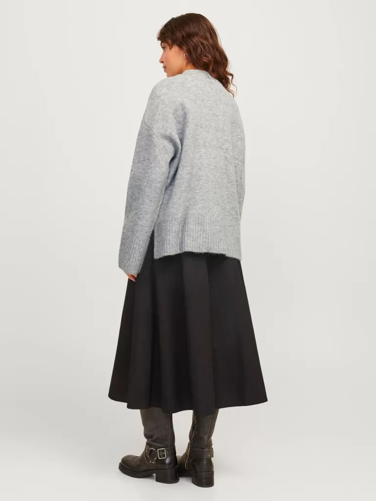 JACK & JONES Swetry^JXIRIS Kardigan Szary