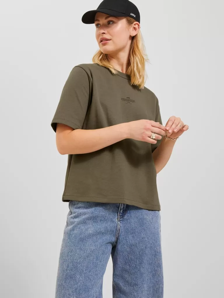 JACK & JONES Topy^JXISA T-shirt Zielony