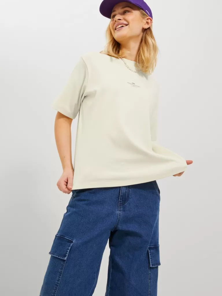 JACK & JONES Topy^JXISA T-shirt Biały