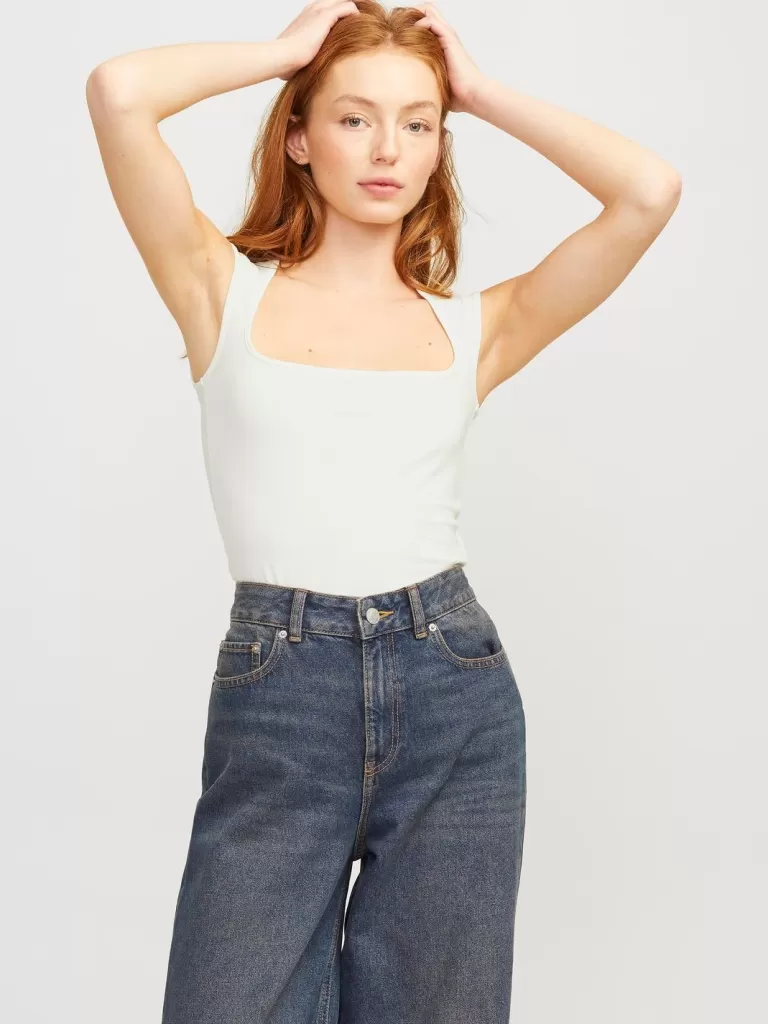 JACK & JONES Topy^JXISABELLA Góra Biały