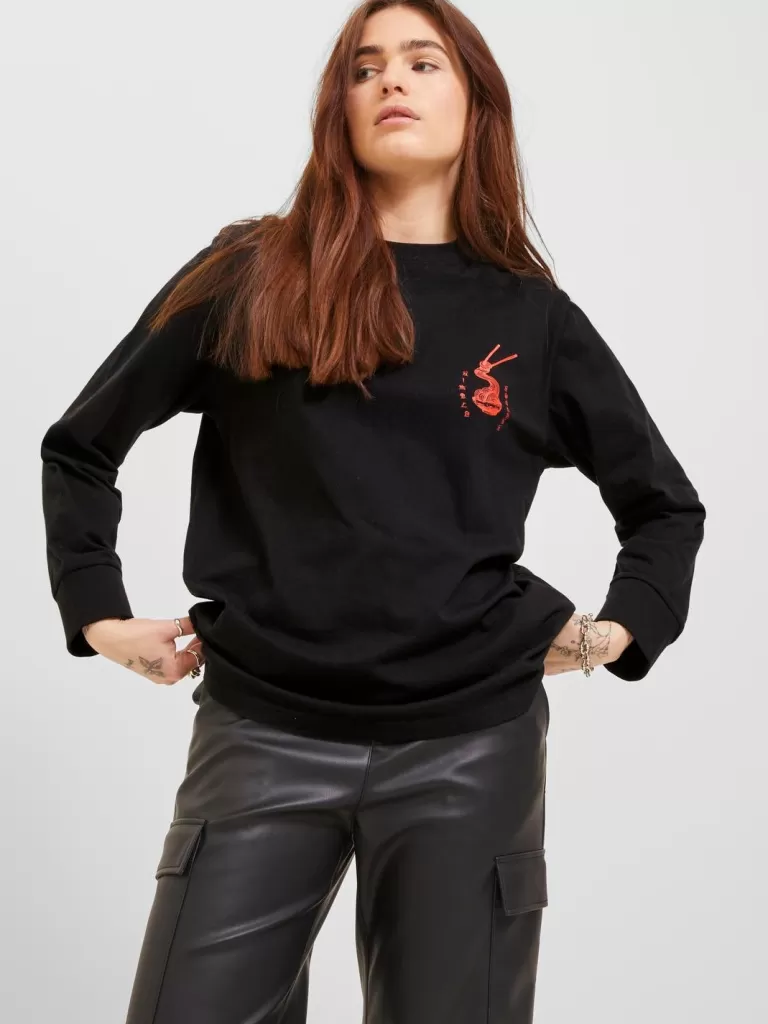 JACK & JONES Bluzy^JXISLA Bluza Czarny