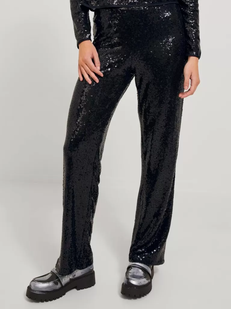 JACK & JONES Spodnie^JXISLA Spodnie Czarny