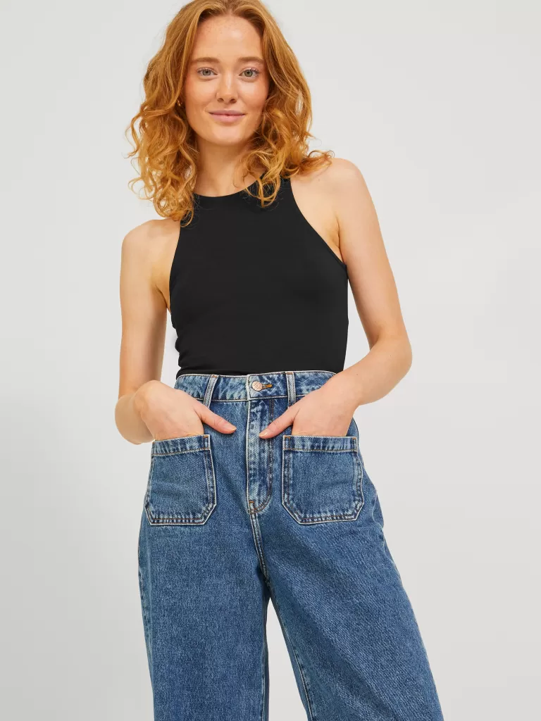 JACK & JONES Topy^JXIVY Góra Czarny