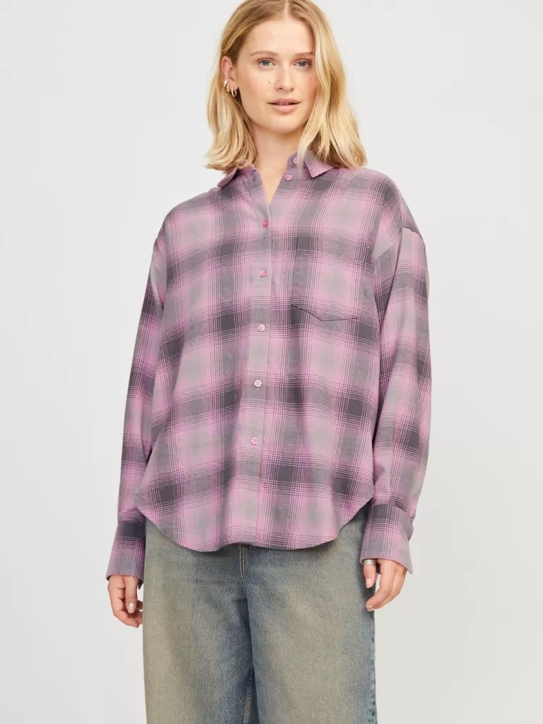 JACK & JONES Koszule^JXJAMIE Koszula Fioletowy