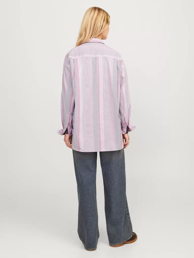 JACK & JONES Koszule^JXJAMIE Koszula z baskinką Fioletowy