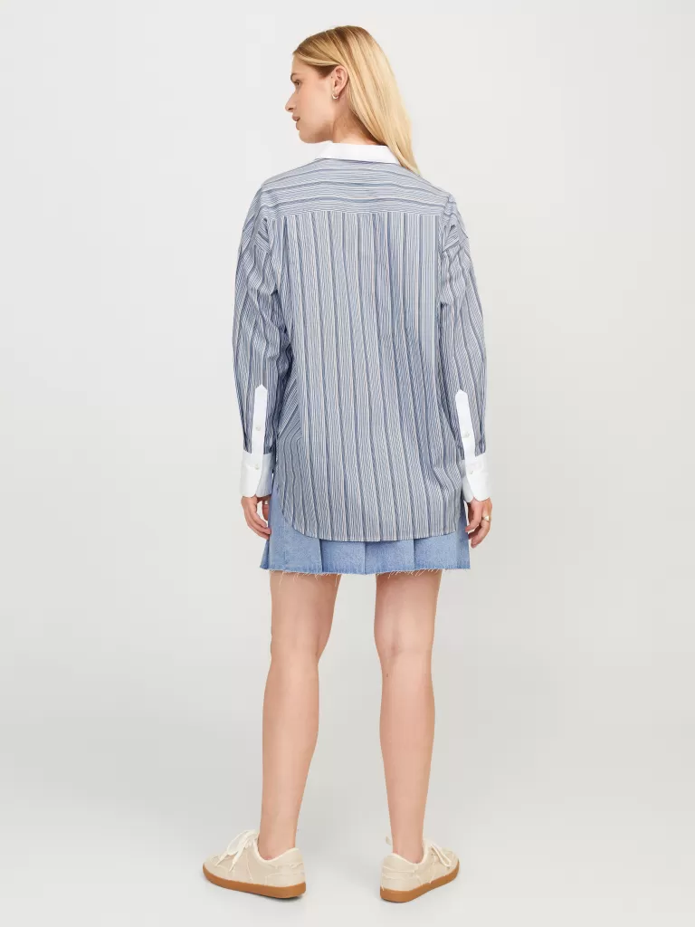 JACK & JONES Koszule^JXJAMIE Koszula z baskinką Niebieski