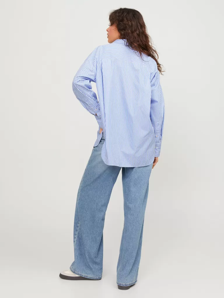 JACK & JONES Koszule^JXJAMIE Koszula z baskinką Niebieski