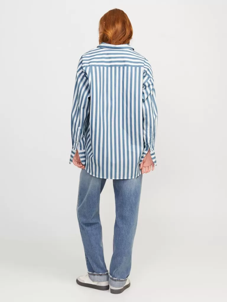 JACK & JONES Koszule^JXJAMIE Koszula z baskinką Niebieski