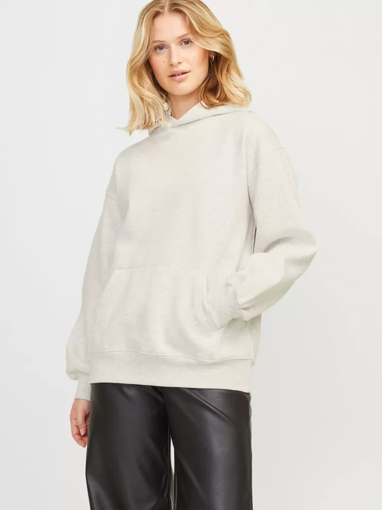 JACK & JONES Bluzy^JXJASMIN Bluza z kapturem Szary