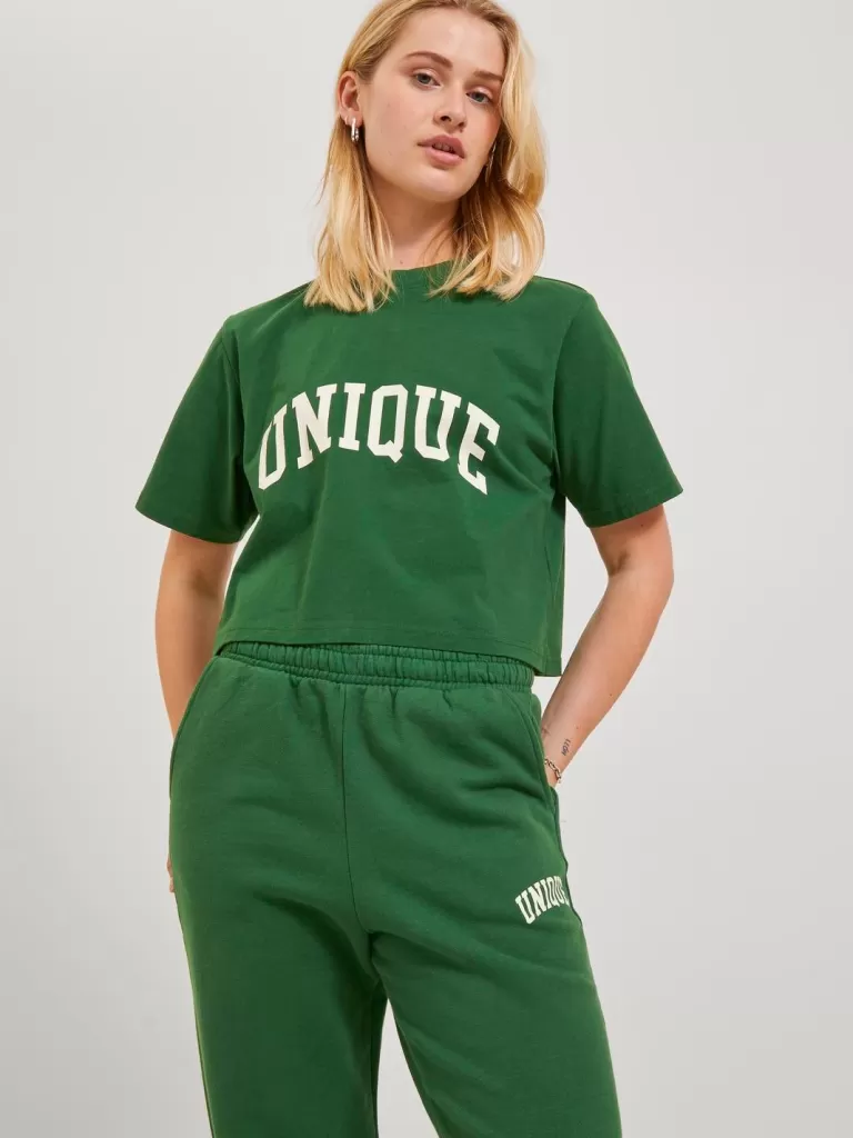 JACK & JONES Topy^JXJODA T-shirt Zielony