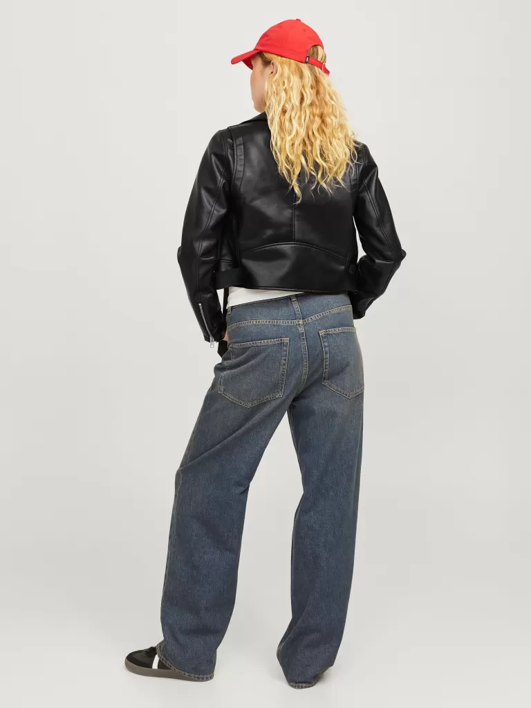 JACK & JONES Kurtki I Płaszcze^JXJOSE Kurtka ze sztucznej skóry Czarny