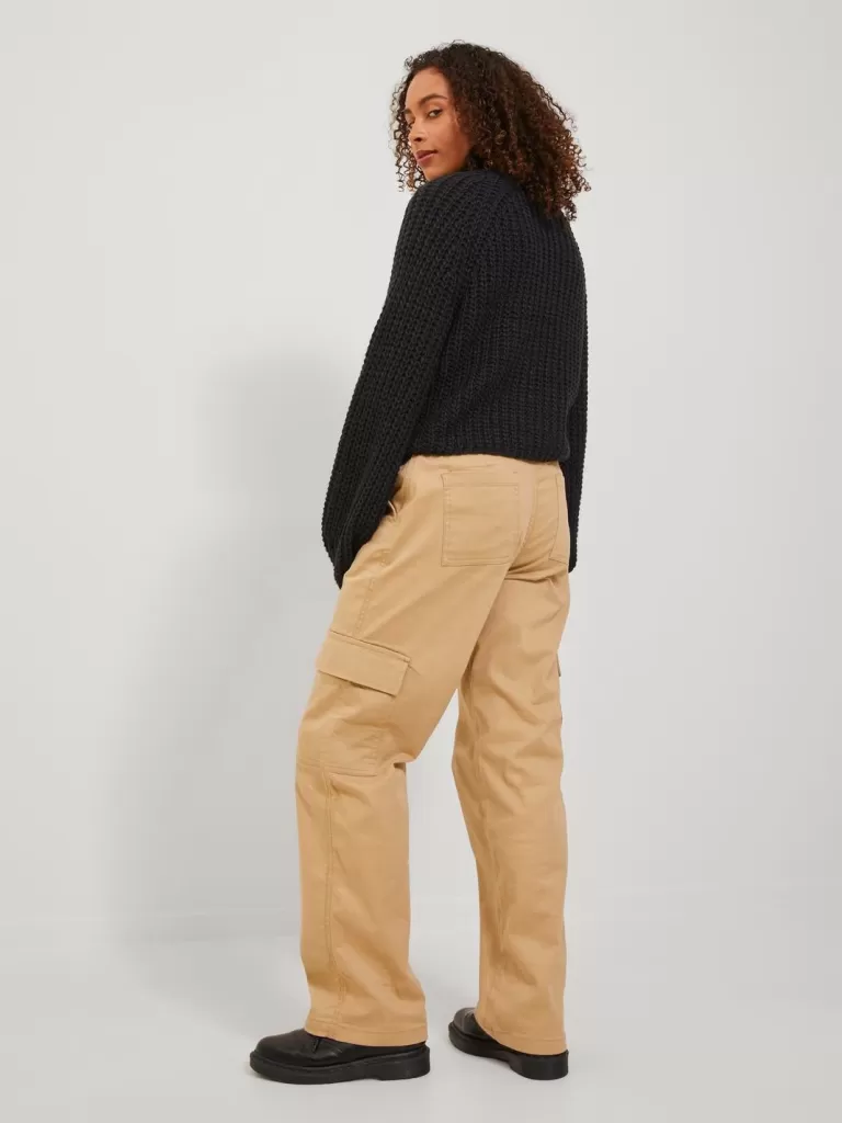 JACK & JONES Swetry^JXKELVY Sweter wkładany przez głowę Czarny