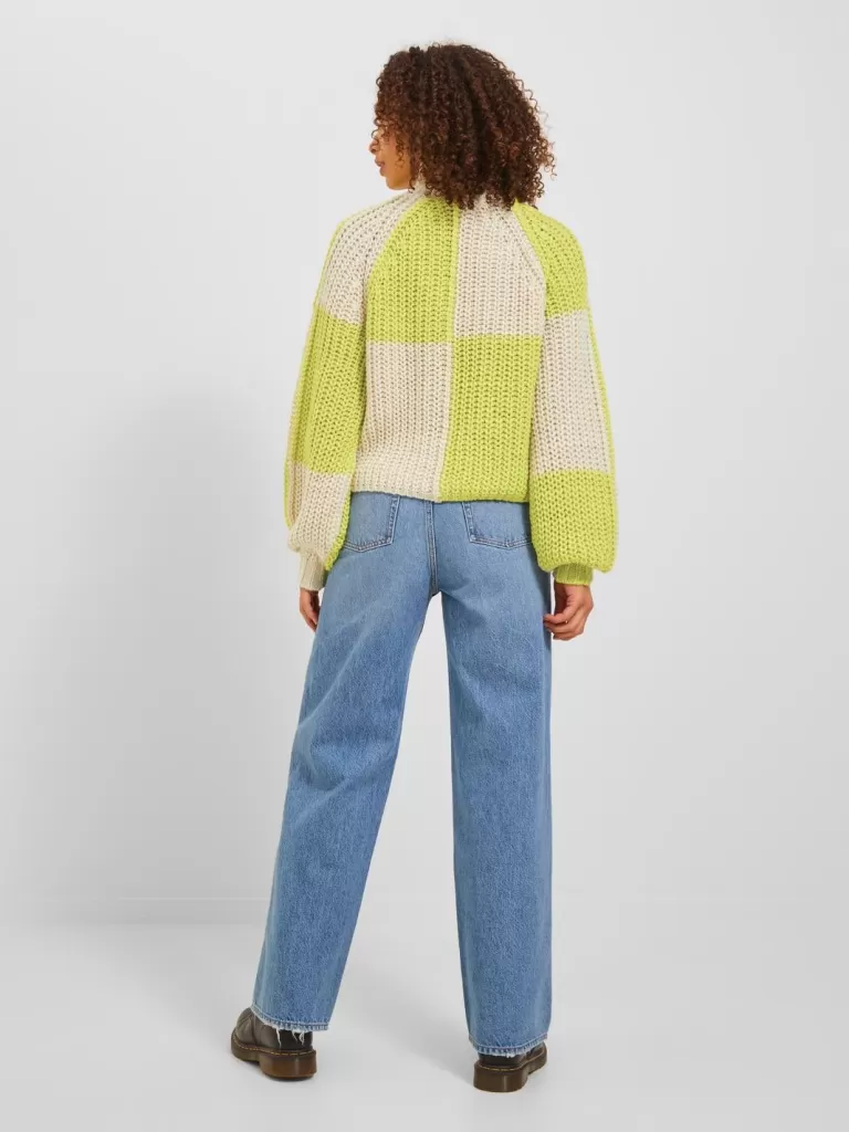 JACK & JONES Swetry^JXKELVY Sweter wkładany przez głowę Zielony