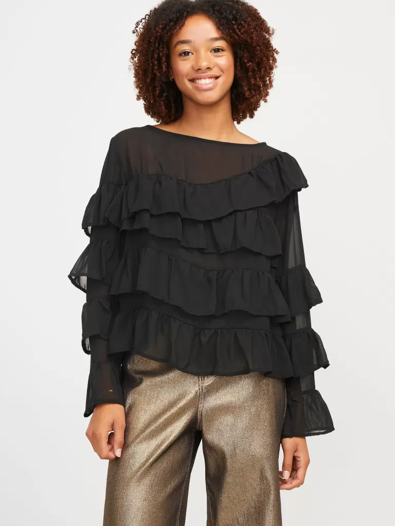 JACK & JONES Topy^JXKEN Góra Czarny