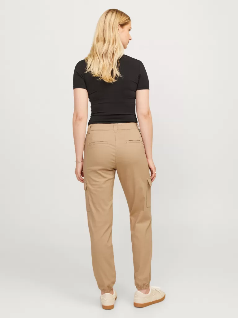 JACK & JONES Spodnie^JXKENDAL Spodnie bojówki Beżowy