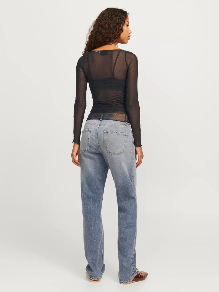 JACK & JONES Topy^JXKIA Góra Czarny