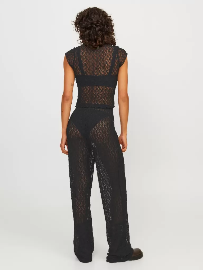 JACK & JONES Topy^JXLEAH Góra Czarny