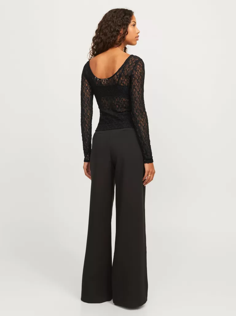 JACK & JONES Topy^JXLEAH Góra Czarny
