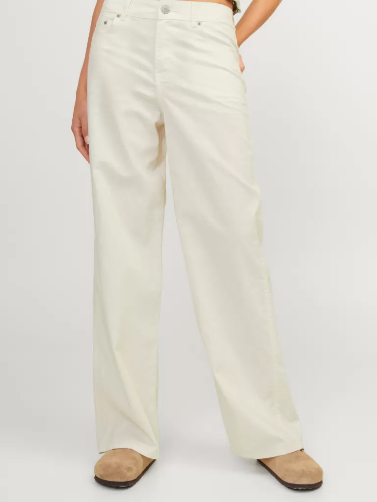 JACK & JONES Spodnie^JXLISA Spodnie Biały