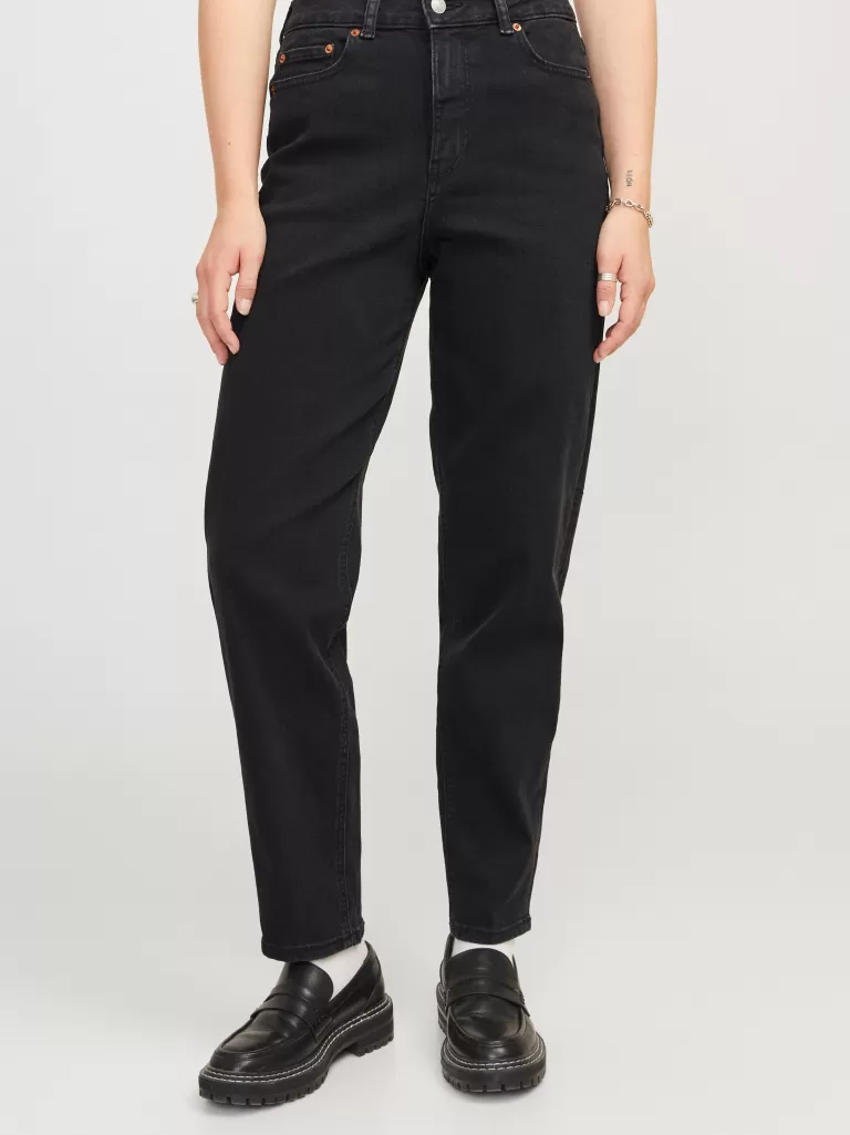 JACK & JONES Jeansy | Denim^JXLISBON MOM HW C4143 JEANS DNM NOOS Czarny