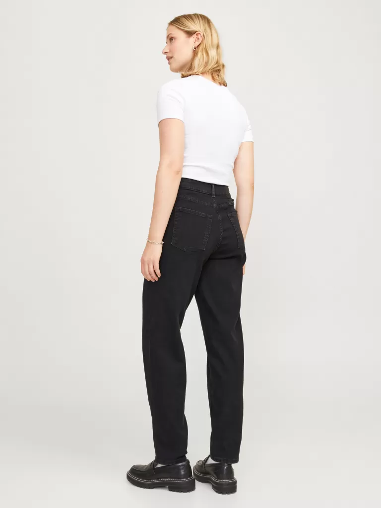 JACK & JONES Jeansy | Denim^JXLISBON MOM HW C4143 JEANS DNM NOOS Czarny