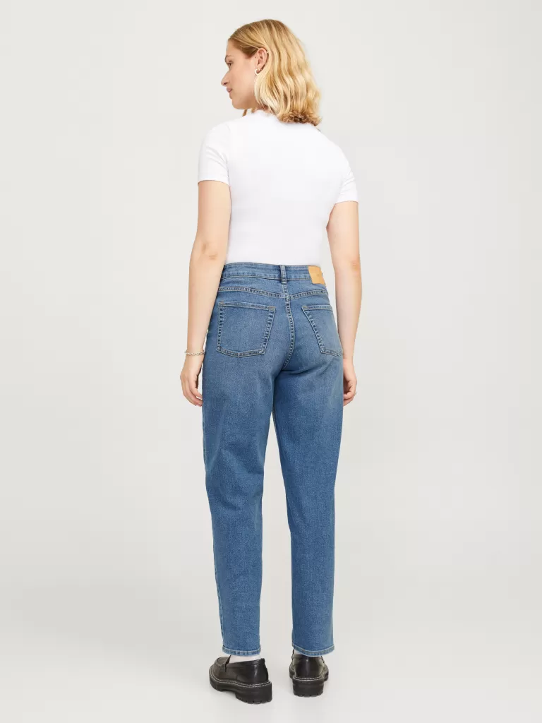 JACK & JONES Jeansy | Denim^JXLISBON MOM HW C4115 JEANS DNM NOOS Niebieski
