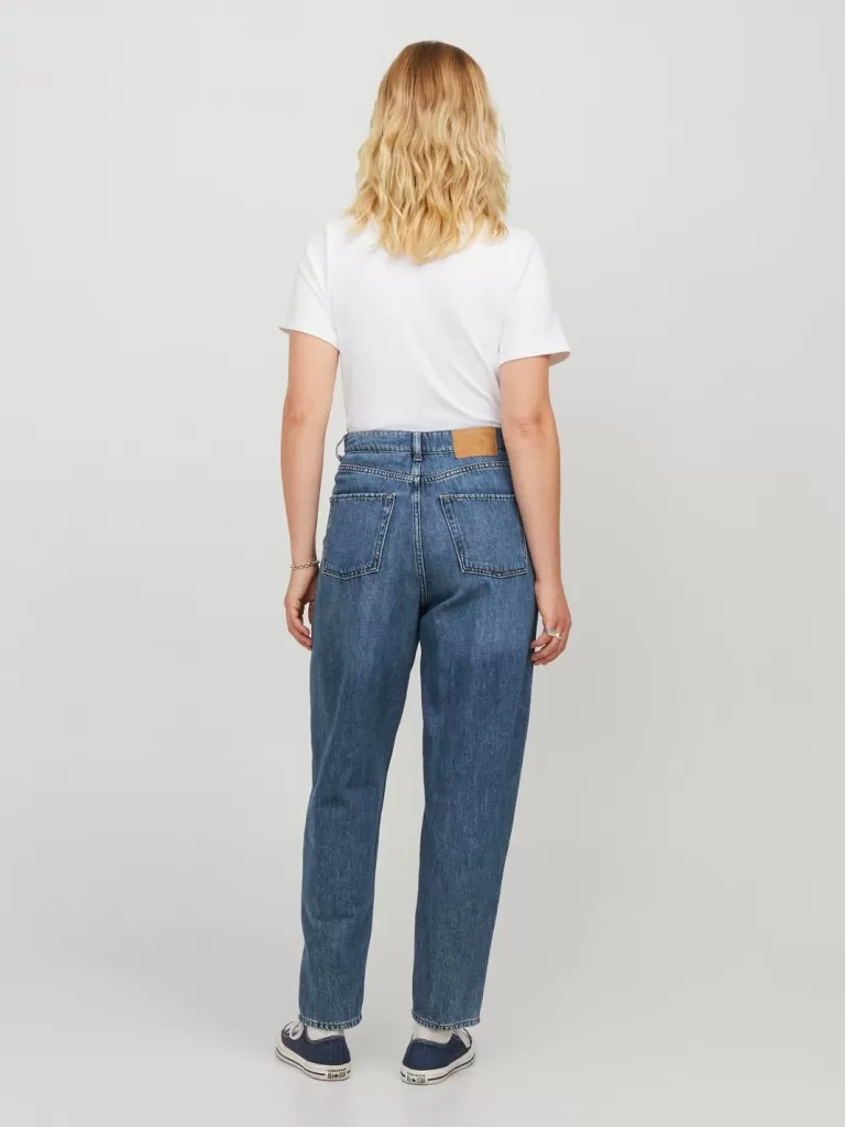 JACK & JONES Jeansy^JXLISBON MOM HW CR4020 DNM NOOS Niebieski