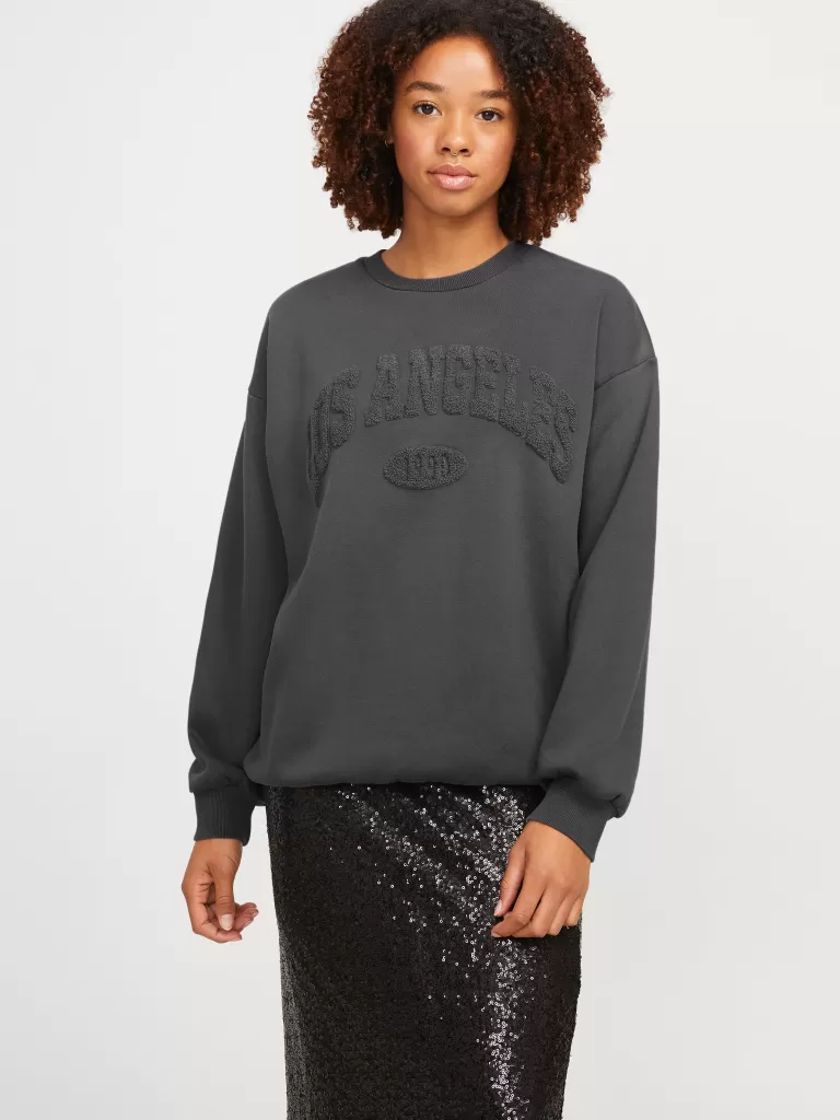 JACK & JONES Bluzy^JXLIVA Bluza Szary
