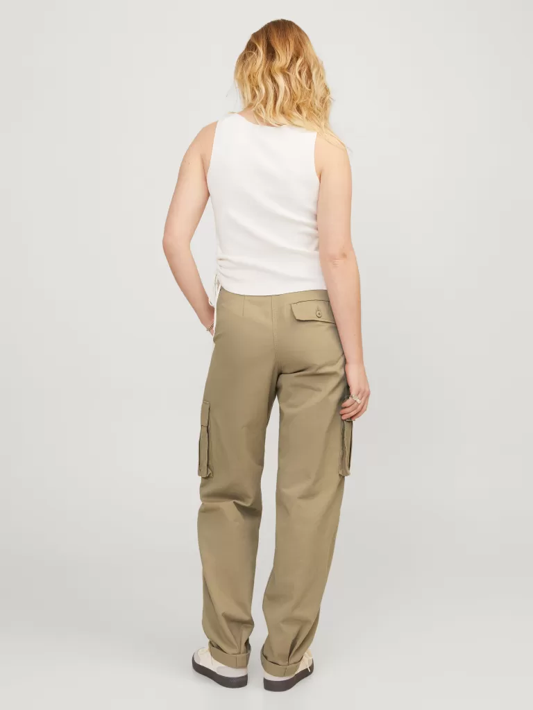 JACK & JONES Spodnie^JXMADDY Spodnie bojówki Beżowy