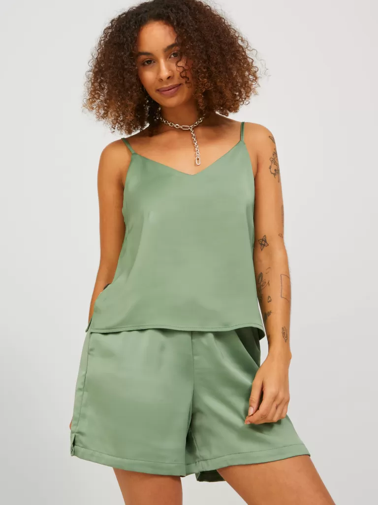 JACK & JONES Topy^JXMALIA Góra Zielony