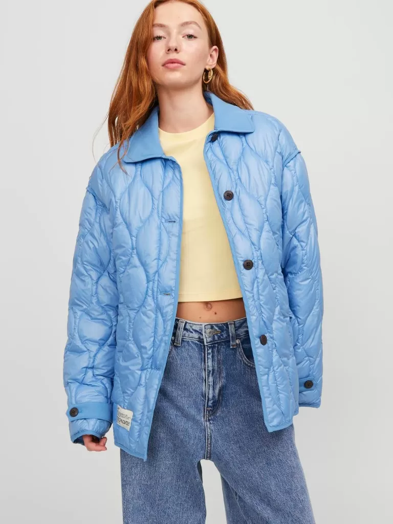 JACK & JONES Kurtki I Płaszcze^JXMARI Pikowana kurtka Niebieski