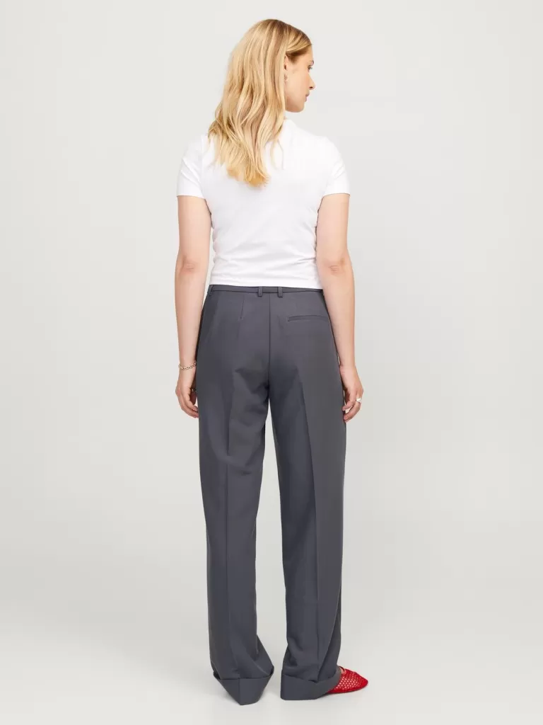 JACK & JONES Spodnie^JXMARY Fold-up Klasyczne spodnie Szary
