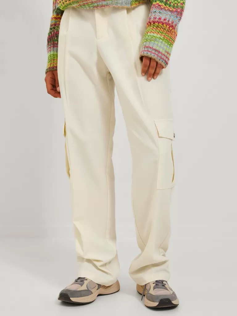 JACK & JONES Spodnie^JXMARY Spodnie bojówki Biały