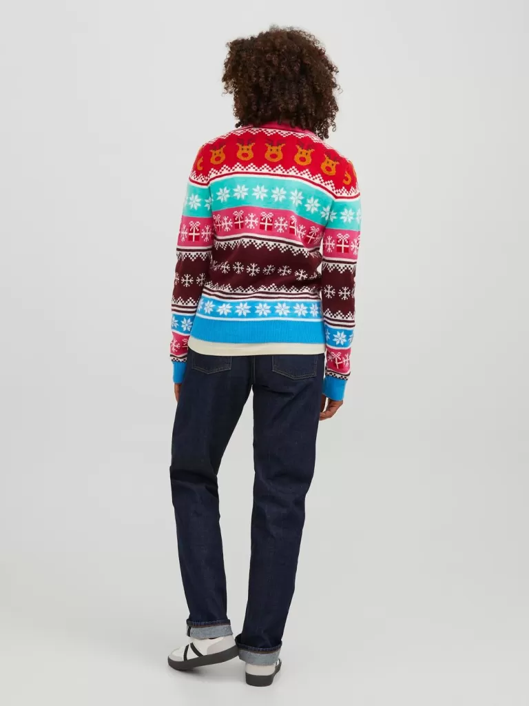 JACK & JONES Swetry^JXMAS Sweter wkładany przez głowę Niebieski