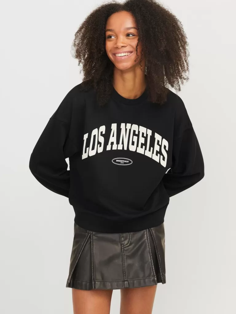 JACK & JONES Bluzy^JXMERLE Bluza Czarny
