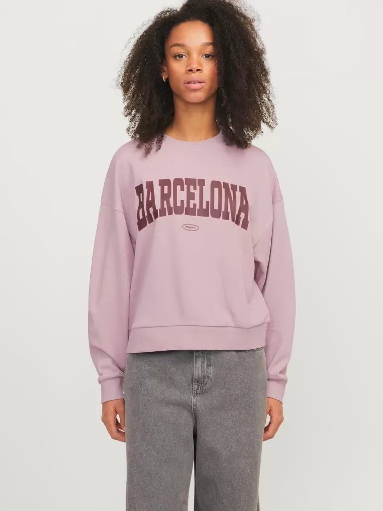 JACK & JONES Bluzy^JXMERLE Bluza Fioletowy
