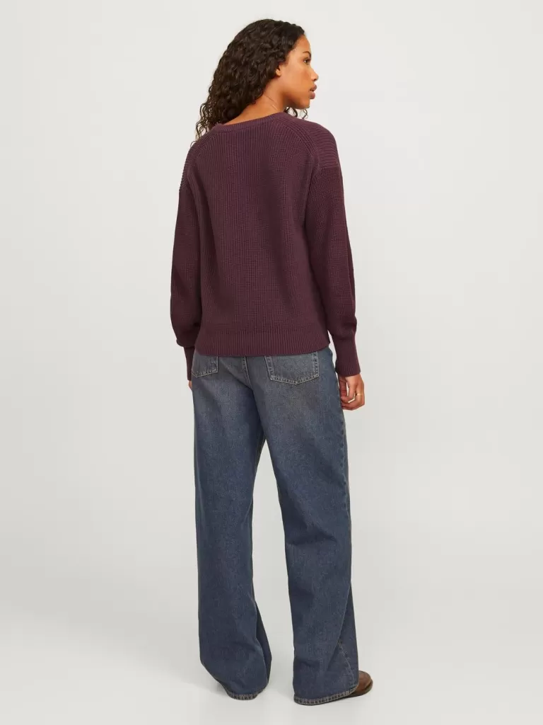 JACK & JONES Swetry^JXMILA Sweter wkładany przez głowę Czerwony