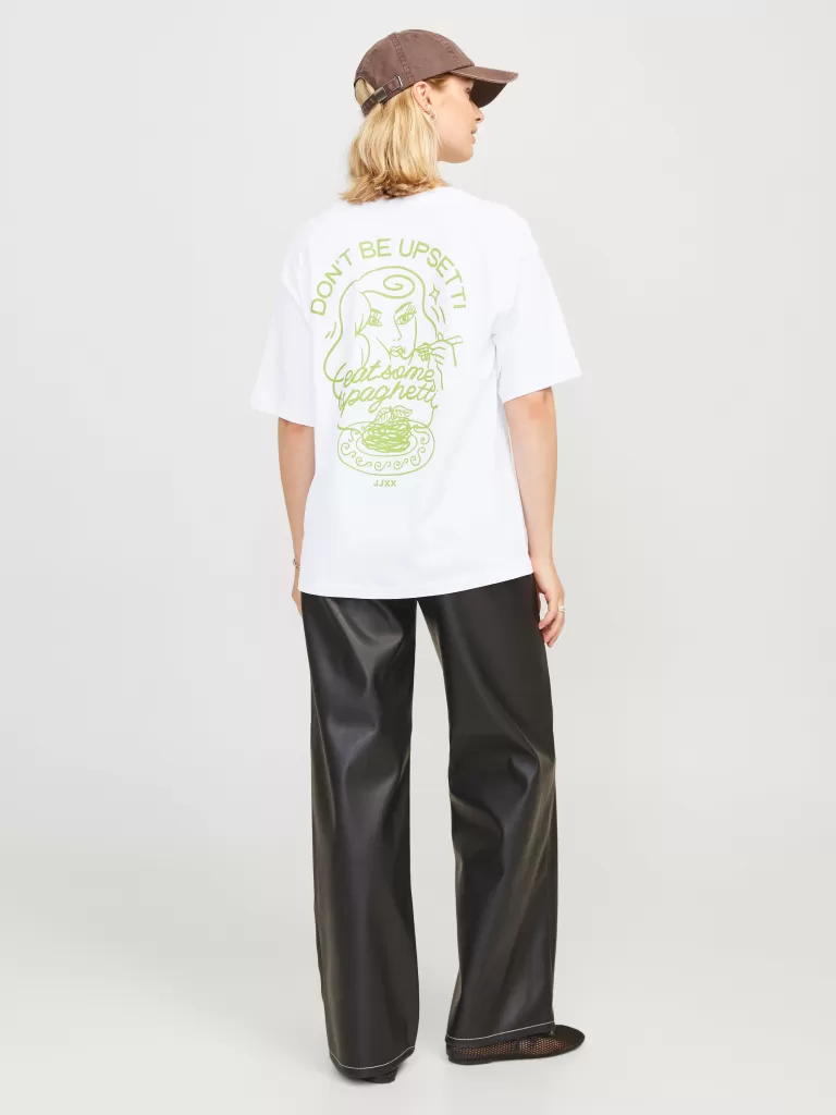 JACK & JONES Topy^JXMILLOW T-shirt Biały
