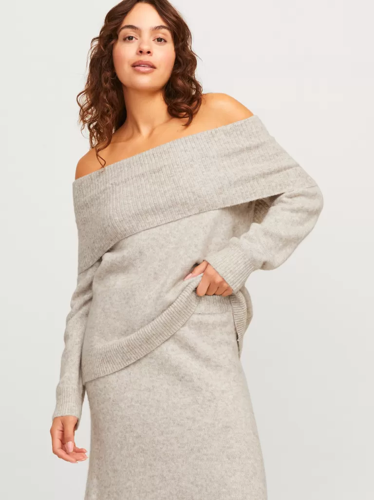 JACK & JONES Swetry^JXMINKA Góra Beżowy