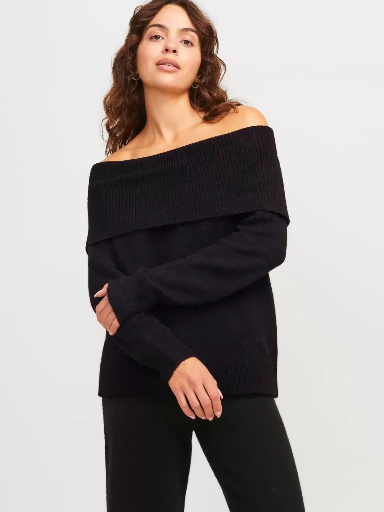JACK & JONES Swetry^JXMINKA Góra Czarny