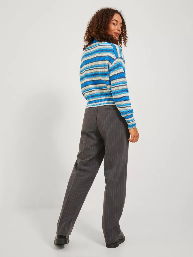 JACK & JONES Swetry^JXNANNA Sweter wkładany przez głowę Niebieski