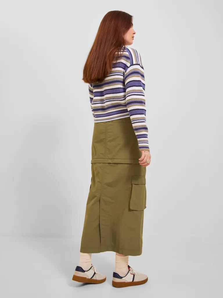 JACK & JONES Swetry^JXNANNA Sweter wkładany przez głowę Fioletowy