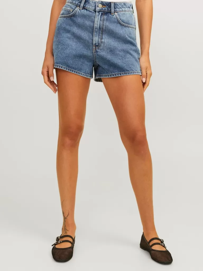 JACK & JONES Krótkie Spodenki^JXNANY Jeansowe szorty Niebieski