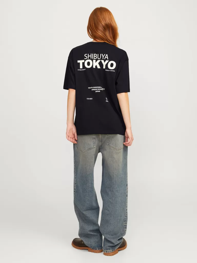 JACK & JONES Topy^JXNELLY T-shirt Czarny