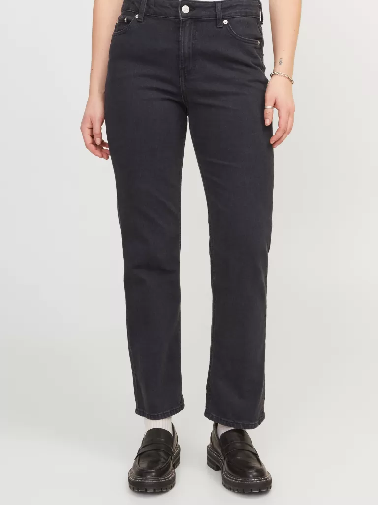 JACK & JONES Jeansy | Denim^JXNICE SL-STRA CROP MW C8071 DNM NOOS Czarny