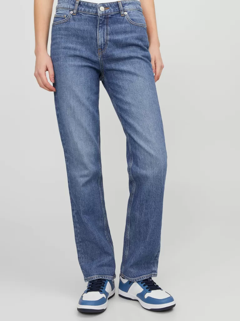 JACK & JONES Jeansy | Denim^JXNICE SL-STRA CROP MW C8091 DNM NOOS Niebieski