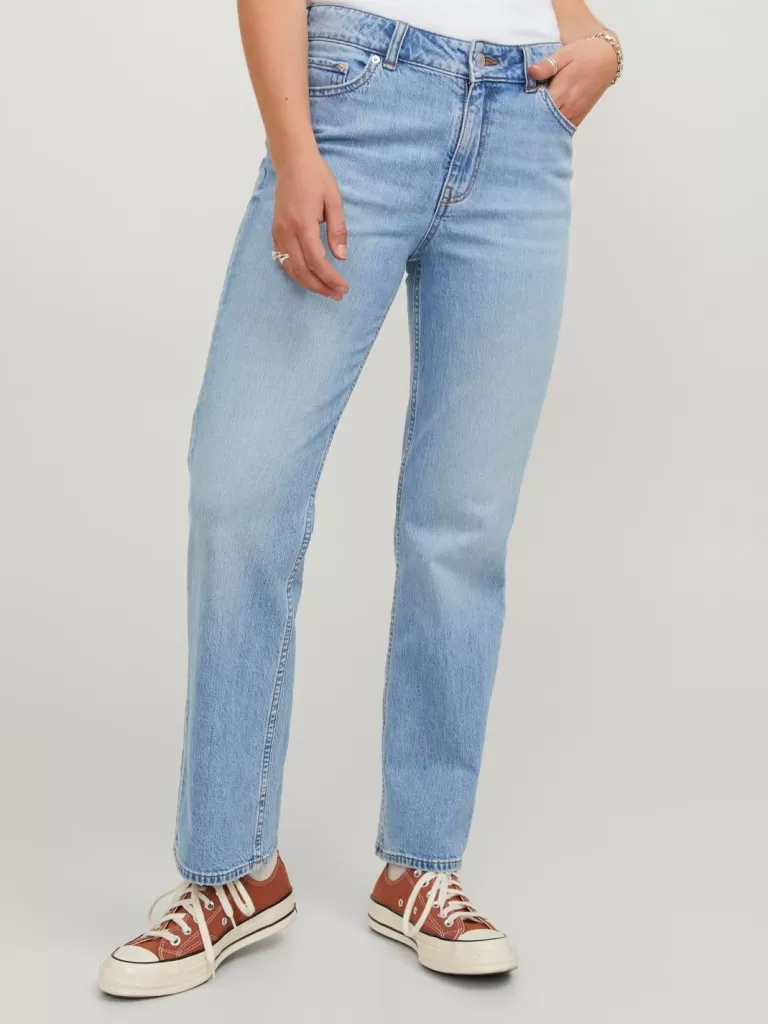 JACK & JONES Jeansy | Denim^JXNICE SL-STRA CROP MW C8074 DNM NOOS Niebieski